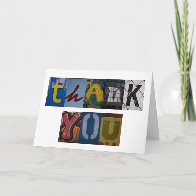 Cartão De Agradecimento Obrigado (Frente)