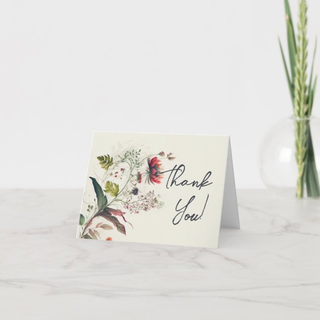 Cartão De Agradecimento obrigado (Frente)