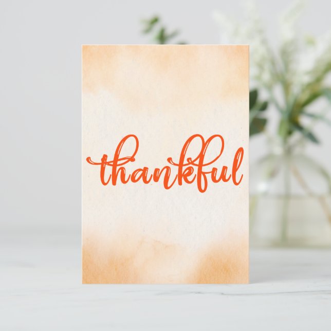 Cartão De Agradecimento Obrigado (Em pé/Frente)