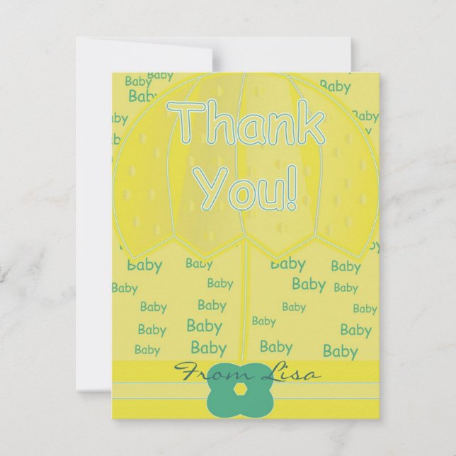 Cartão De Agradecimento Obrigado (Frente)