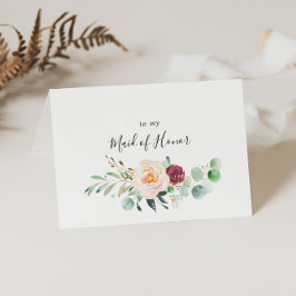 Cartão De Agradecimento Obrigado à Festa de Casamento de Eucalipto Contemp