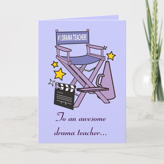 Cartão De Agradecimento Obrigado a meu professor do drama: Jogo (Frente)