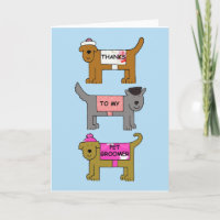 Obrigado a Pet Groomer Cartoon Dogs
