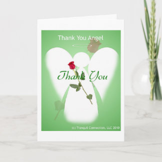 Cartão De Agradecimento Obrigado anjo
