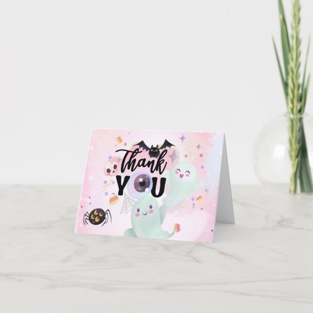 Cartão De Agradecimento Obrigado assustador (Frente)