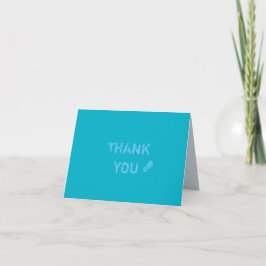 Cartão De Agradecimento Obrigado azul de card.pacific