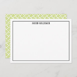 Cartão De Agradecimento OBRIGADO BAR MITZVAH, limão de grade simples moder