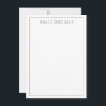 Cartão De Agradecimento OBRIGADO BAR MITZVAH moderno simples nome cinza cl<br><div class="desc">por kat massard >>> https://linktr.ee/simplysweetpaperie <<<</div>