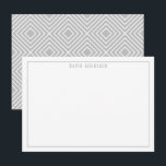 Cartão De Agradecimento OBRIGADO BAR MITZVAH moderno simples nome cinza cl<br><div class="desc">por kat massard >>> https://linktr.ee/simplysweetpaperie <<<</div>