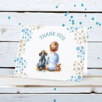 Obrigado Bebê e Dachshund Puppy Chá de fraldas