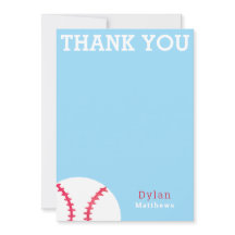 Obrigado Beisebol Esportes Azul Personalizado