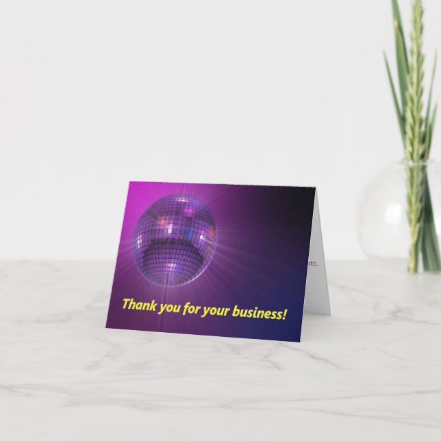 Cartão De Agradecimento Obrigado, bilhete (Frente)