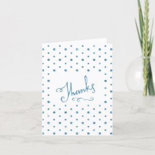 Cartão De Agradecimento Obrigado Blue Sparkle Fonte Serif Obrigado Persona