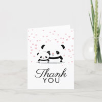 Obrigado bonito à moda do urso de panda você