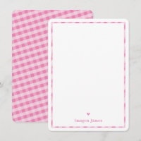OBRIGADO, bonito cheque de coração branco rosa