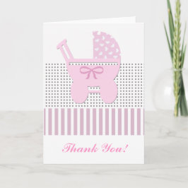 Cartão De Agradecimento Obrigado bonito seu design do bebé