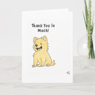 Cartão De Agradecimento Obrigado Cachorro 1