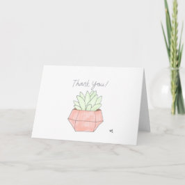 Cartão De Agradecimento Obrigado Cactus 1