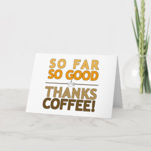 Cartão De Agradecimento Obrigado Café