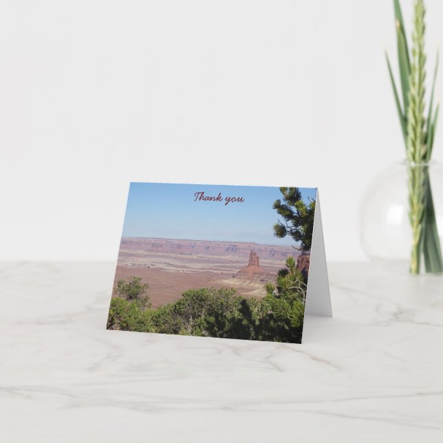 Cartão De Agradecimento Obrigado - Canyonlands (Frente)