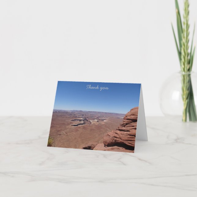Cartão De Agradecimento Obrigado - Canyonlands (Frente)