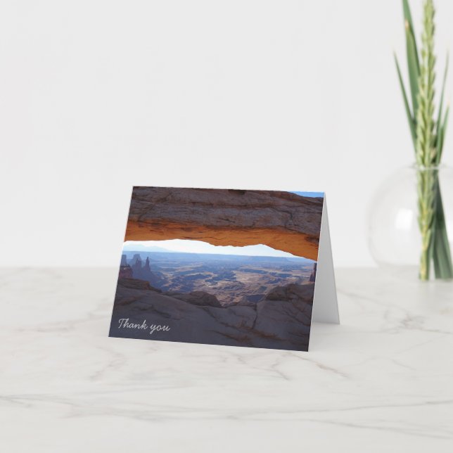 Cartão De Agradecimento Obrigado - Canyonlands (Frente)