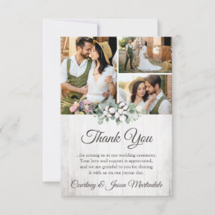 Cartão De Agradecimento Obrigado Carta de Casamento do Sul do País do Algo