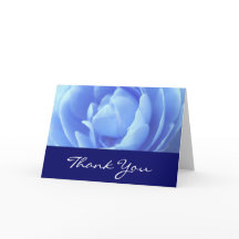 Obrigado, casamento, rosa azul