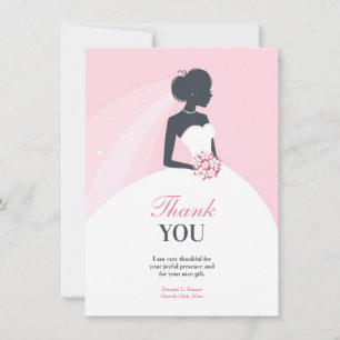 Cartão De Agradecimento Obrigado Chá de panela Flat Card