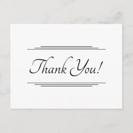 Cartão de agradecimento "Obrigado!" chamativo