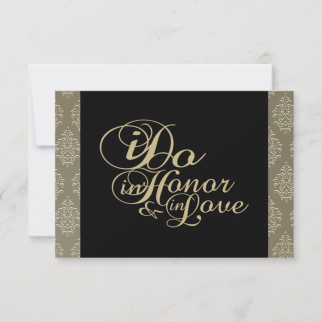 Cartão De Agradecimento Obrigado Champagne Damask Cards (Frente)