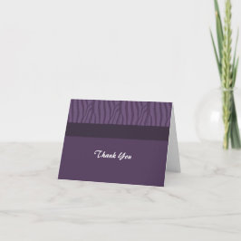 Cartão De Agradecimento Obrigado Classy Purple