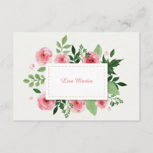 Cartão De Agradecimento Obrigado cor-de-rosa das flores do ranúnculo voc