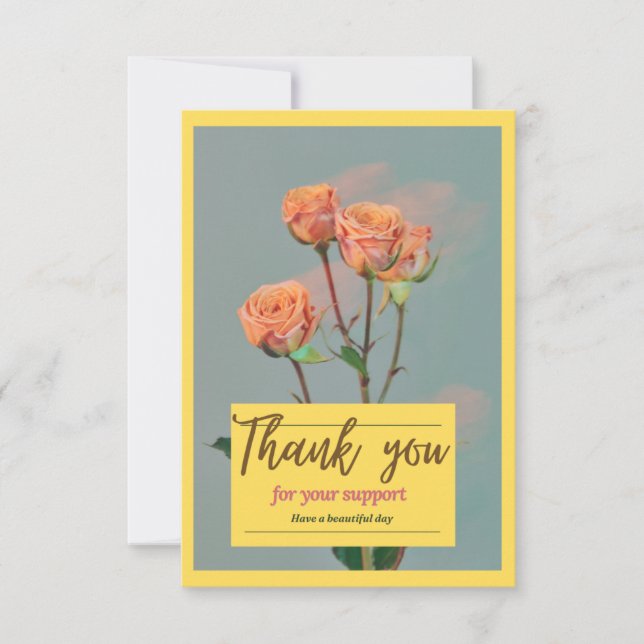 Cartão De Agradecimento Obrigado Crads (Frente)