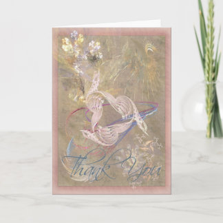 Cartão De Agradecimento Obrigado da canção da pomba você