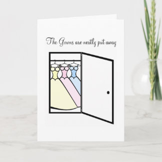 Cartão De Agradecimento Obrigado da dama de honra você - armário dos