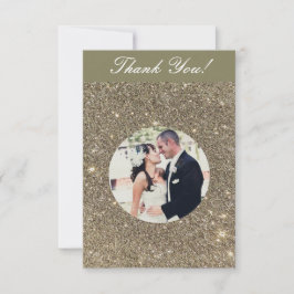 Cartão De Agradecimento Obrigado da foto do casamento da faísca você