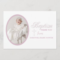 Obrigado da foto do rosa da palavra do baptismo