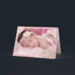 Cartão De Agradecimento Obrigado da foto dos rosas da couve do vintage<br><div class="desc">As transparências bonitas são espelhadas por um conjunto de rosas cor-de-rosa da couve neste obrigado bonito da foto você. Sua foto delicada é moldada e tem um fundo da beira do damasco. As repetições do conjunto do rosa na parte de trás do cartão. (Design por Freepik.com) O cartão é fácil...</div>