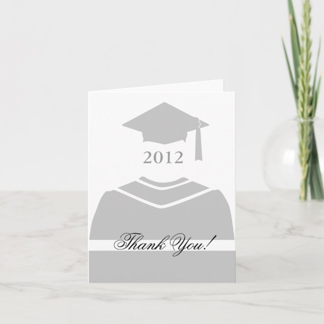 Cartão De Agradecimento Obrigado da graduação você (Frente)