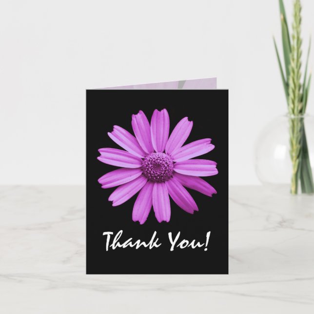Cartão De Agradecimento Obrigado da margarida você Notecard (Frente)