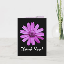 Cartão De Agradecimento Obrigado da margarida você Notecard