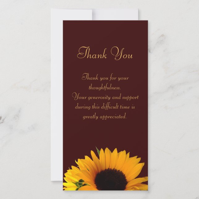 Cartão De Agradecimento Obrigado da simpatia você (Frente)