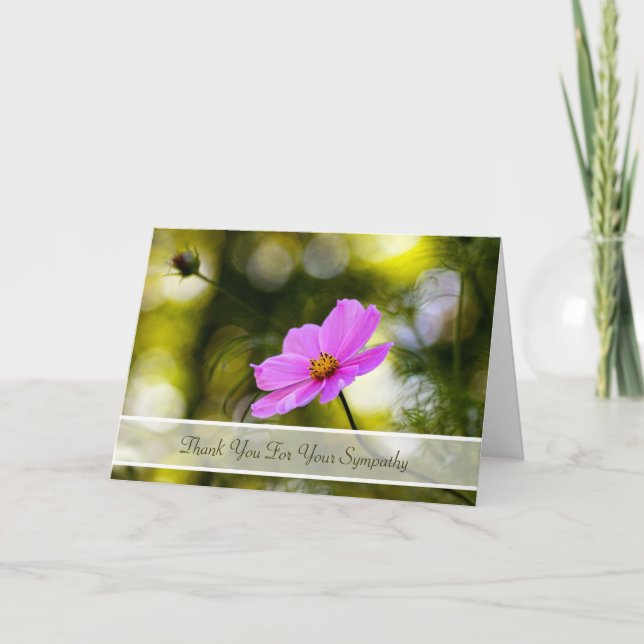 Cartão De Agradecimento Obrigado da simpatia você que nivela o Wildflower (Frente)