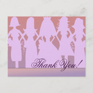 Cartão De Agradecimento Obrigado dama de honra