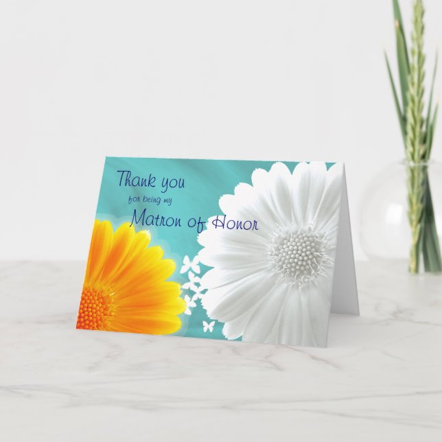 Cartão De Agradecimento OBRIGADO damas de honra, etc. (Frente)