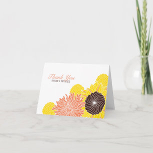 Cartão De Agradecimento Obrigado das flores do jardim você