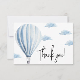 Cartão De Agradecimento Obrigado de balão de ar quente