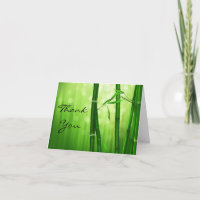 Obrigado de bambu verde você