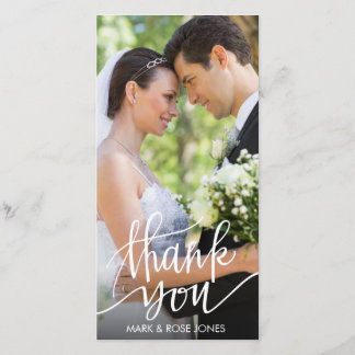 Cartão De Agradecimento obrigado de casamento de script divertido